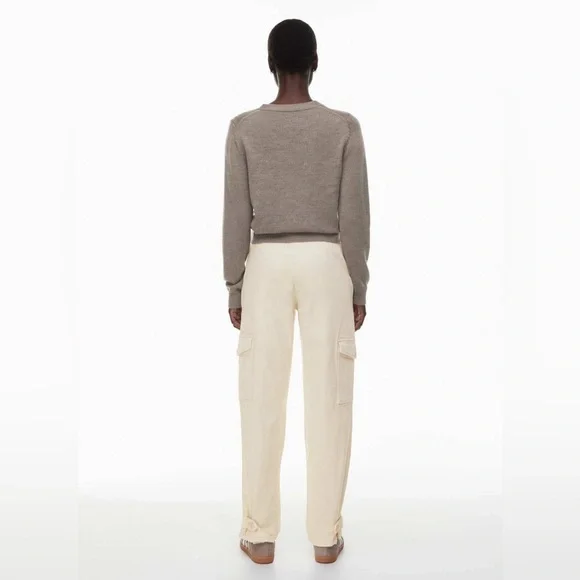 Aritzia Wilfred Free Modern Cargo Pant Gd Birch Light Tan 2 - Picture 3 of 14